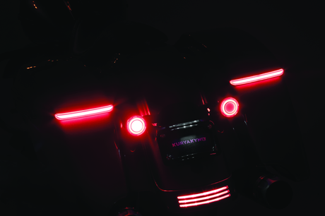 Kuryakyn Tracer L.E.D. Turn Signal Inserts Red/Red Smoke Lens Rear - Cycle City Outdoors