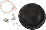 DRAG SPECIALTIES "Bob" Retro-Style Air Cleaner Kit - Black 14-0110SSSB