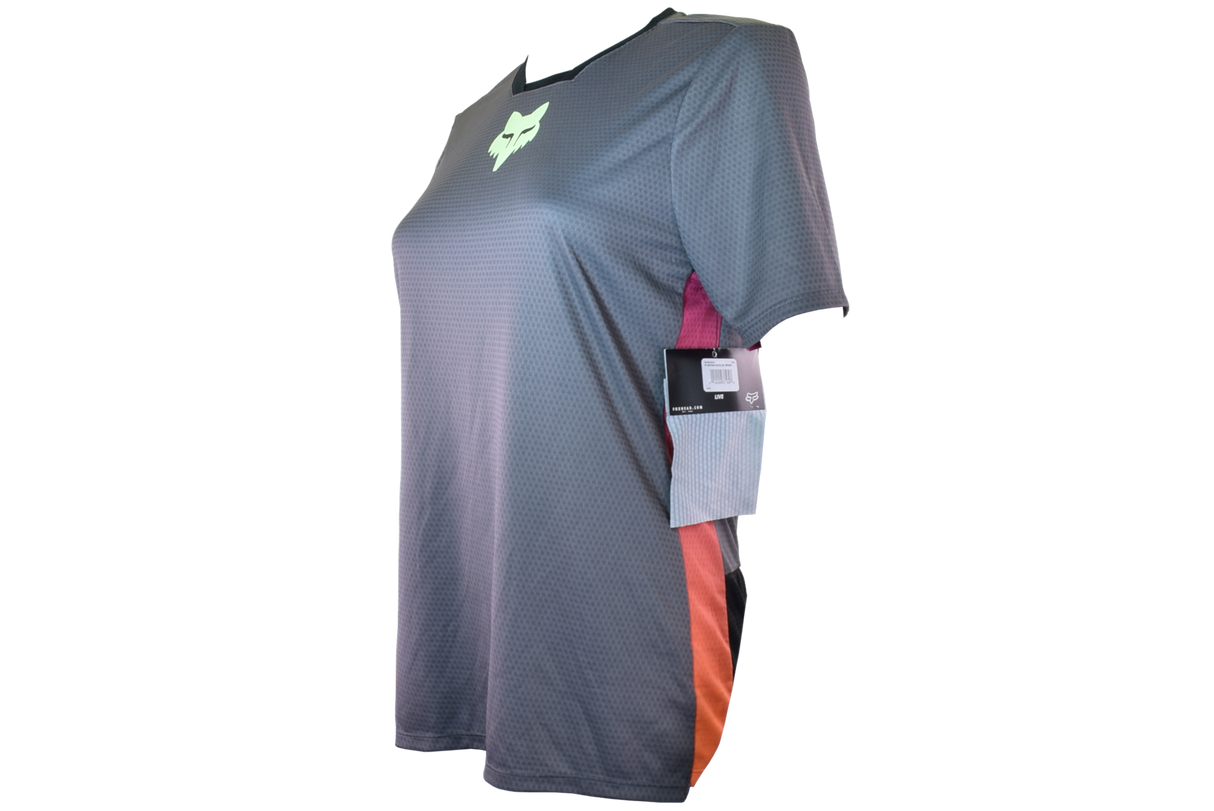 Fox Racing - Womens Defend Race Ss Jersey - Pewter - S
