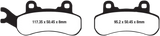 EBC FA-R Series Sintered Brake Pads - FA683R (Can-Am Maverick / Defender MAX HD10 / Defender 2016–2023)