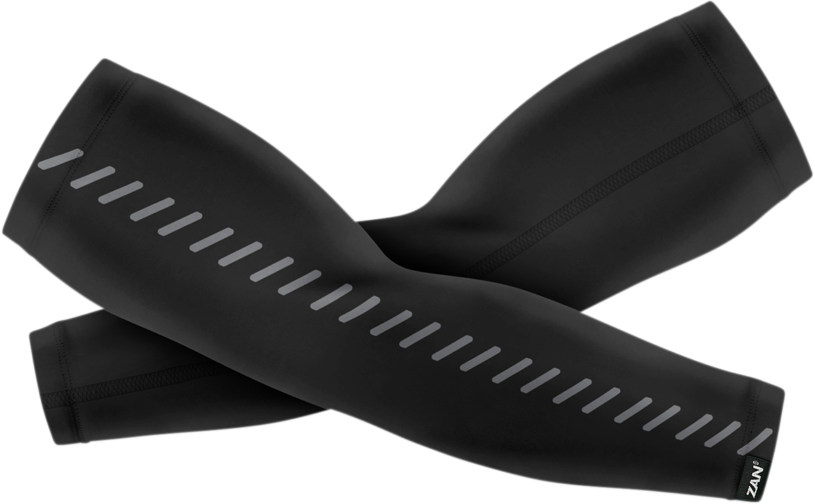 ZAN HEADGEAR SportFlex* Reflective Arm Sleeves - Black - Large AL114RLG