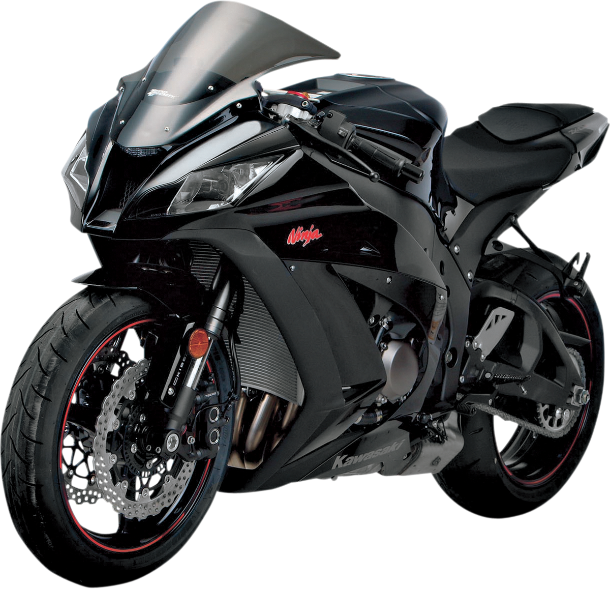 Zero Gravity 16-263-02 Double Bubble Windscreen - Smoke - ZX10 | Street