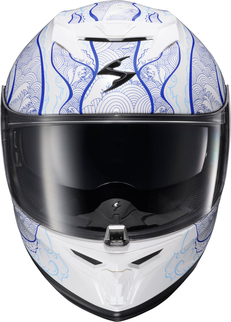 Exo T520 Helmet Nama Shimi White/Blue Md