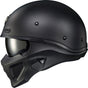 Covert X Open Face Helmet Matte Black Lg