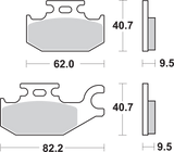 SBS Sintered Brake Pads - 754SI (Can-Am / Yamaha / John Deere 2000–2016)