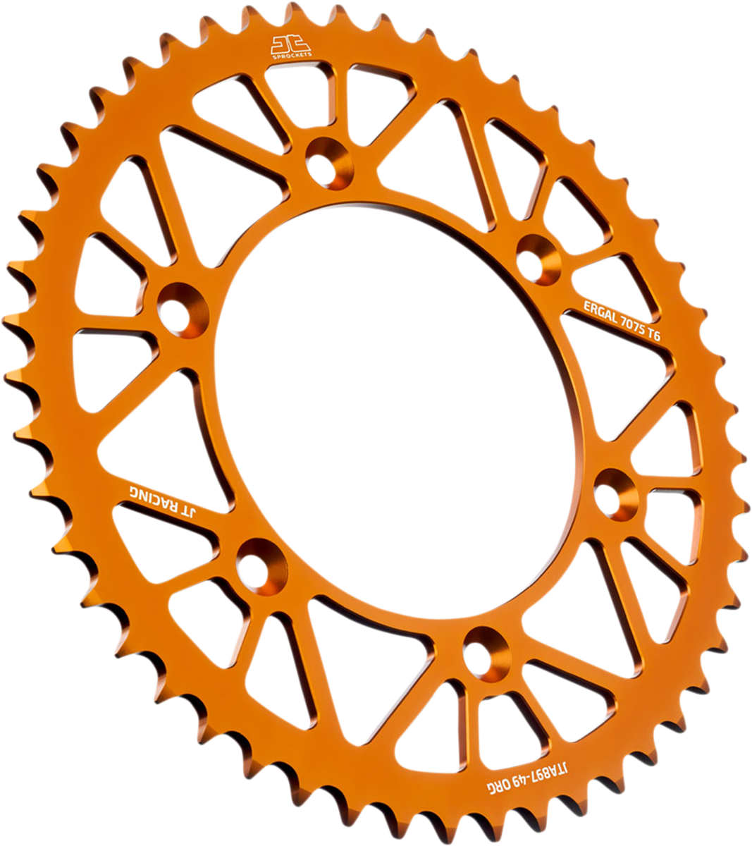 JT SPROCKETS JTA897.49ORG Rear Sprocket - Orange - 49-Tooth | Adventure/Off-Road