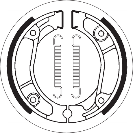 SBS Organic Base Brake Shoes - 2013 (Honda XL125 / XL200R / CRF150F 1970–2020)