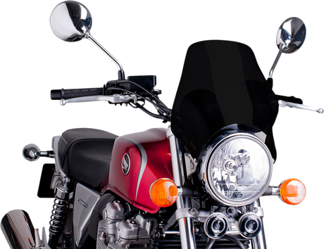 Puig Hi-Tech Parts 0869N Naked Windshield - Black | Street
