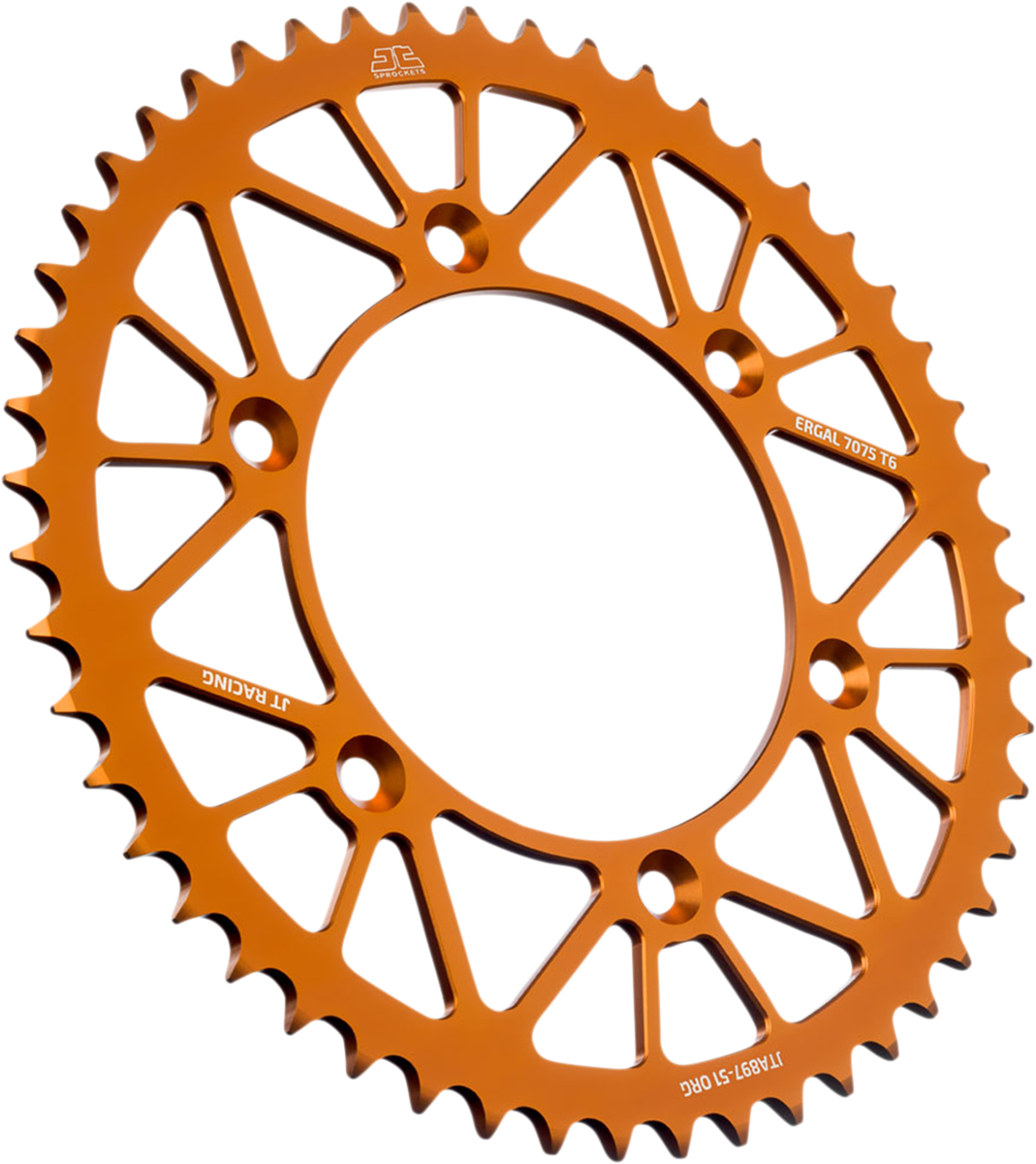 JT SPROCKETS JTA897.51ORG Rear Sprocket - Orange - 51-Tooth | Adventure/Off-Road