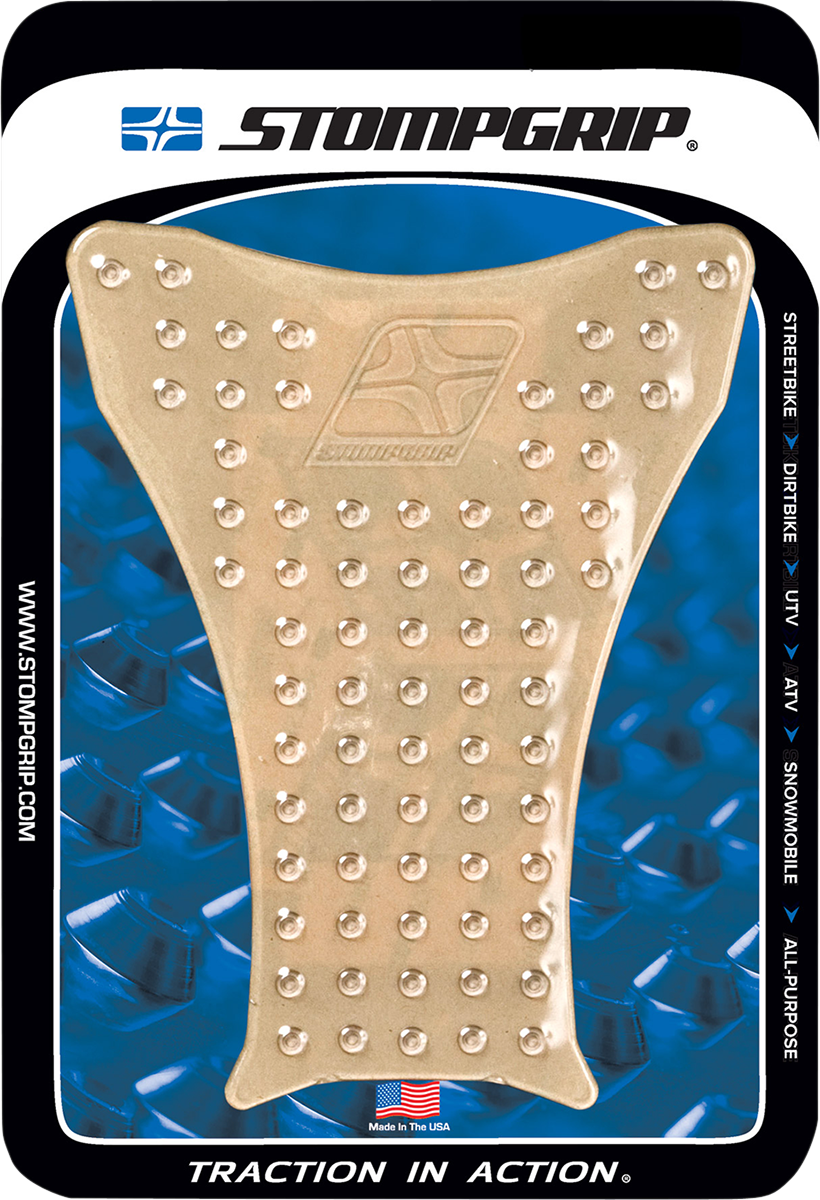 STOMPGRIP 51-01-1001C Tank Protector - Center - Volcano - Clear - Universal | Adventure/Street