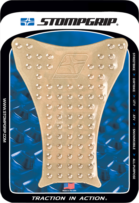 STOMPGRIP 51-01-1001C Tank Protector - Center - Volcano - Clear - Universal | Adventure/Street
