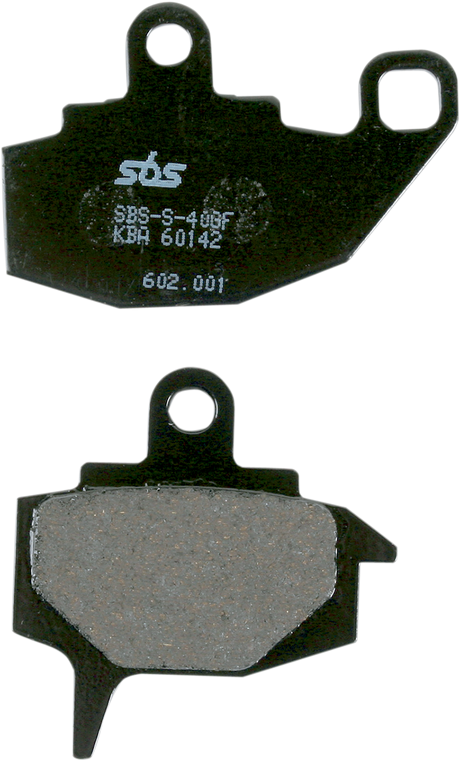 SBS HF Series Organic Base Front Brake Pads - 602HF (Kawasaki KL 650 A / KLR650 / KX125 1987–2007)