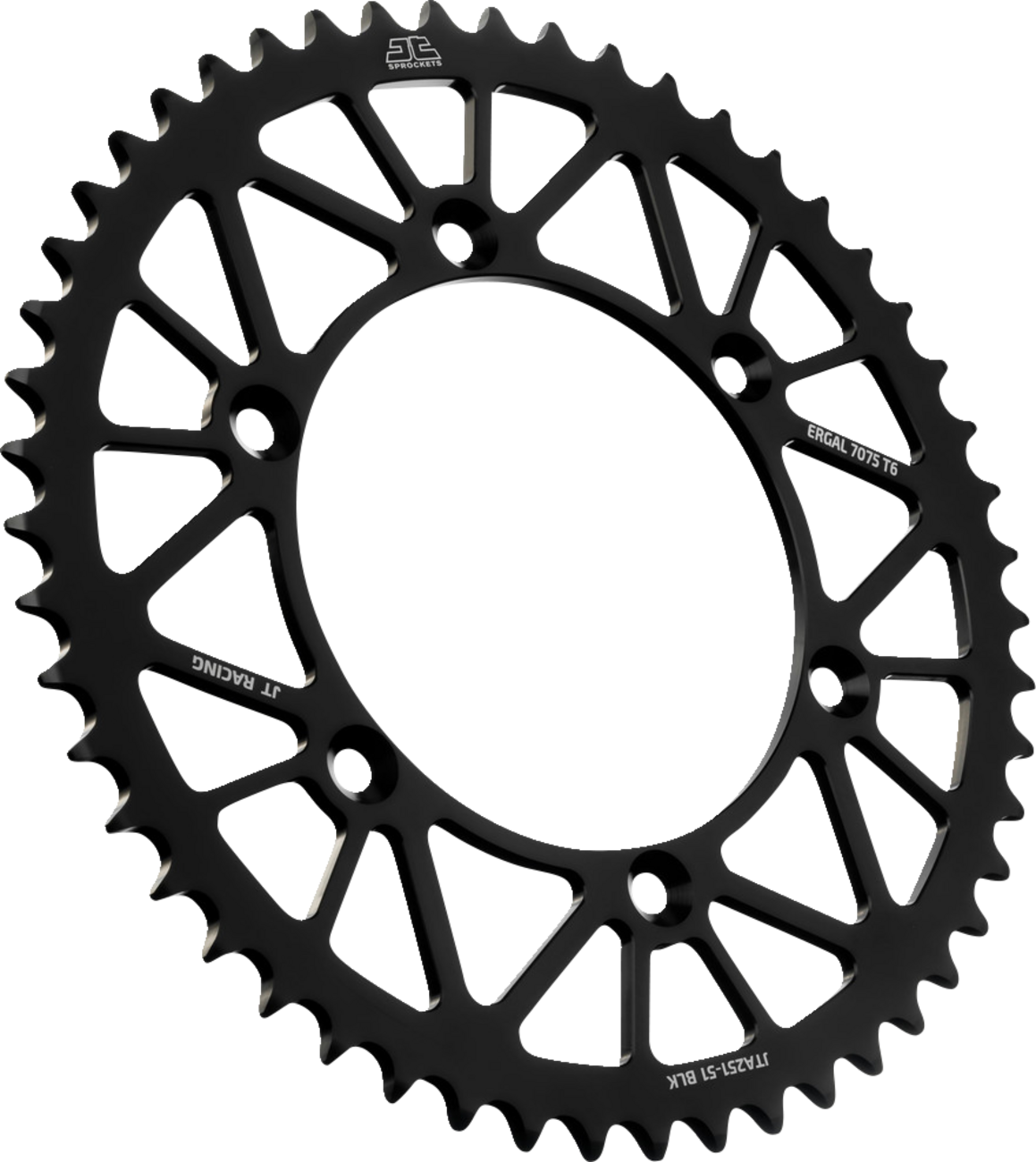 JT SPROCKETS JTA251.51BLK Rear Sprocket - Black - 51 Tooth - Yamaha | Off-Road