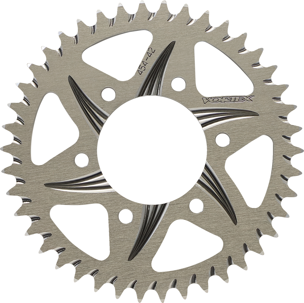VORTEX 454-42 Rear Sprocket - Aluminum - 44 Tooth - Silver - Kawasaki | Street