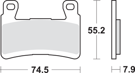 SBS HS Series Sintered Front Brake Pads - 894HS (Kawasaki Ninja ZX-6R / ZX 636R Ninja / Ninja 650 2013–2024)