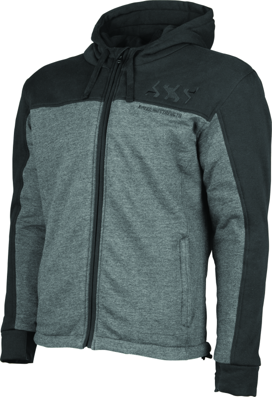 Speed and Strength Hammer Down Armored Hoody Black/Grey - 3XL - Cycle City Outdoors