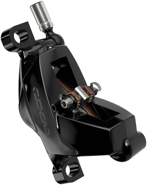 SRAM Code Silver Stealth Rear Disc Brake & Lever - 4-Piston, Black, C1