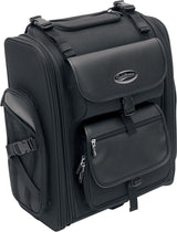 Saddlemen S2200E Expandable Motorcycle Sissy Bar Bag | Fold-Down Duffel & 1200D SaddleTuff