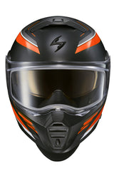 Scorpion - Exo Gt930 Cold Weather Helmet Modulus Orange Lg (Dual Pane)