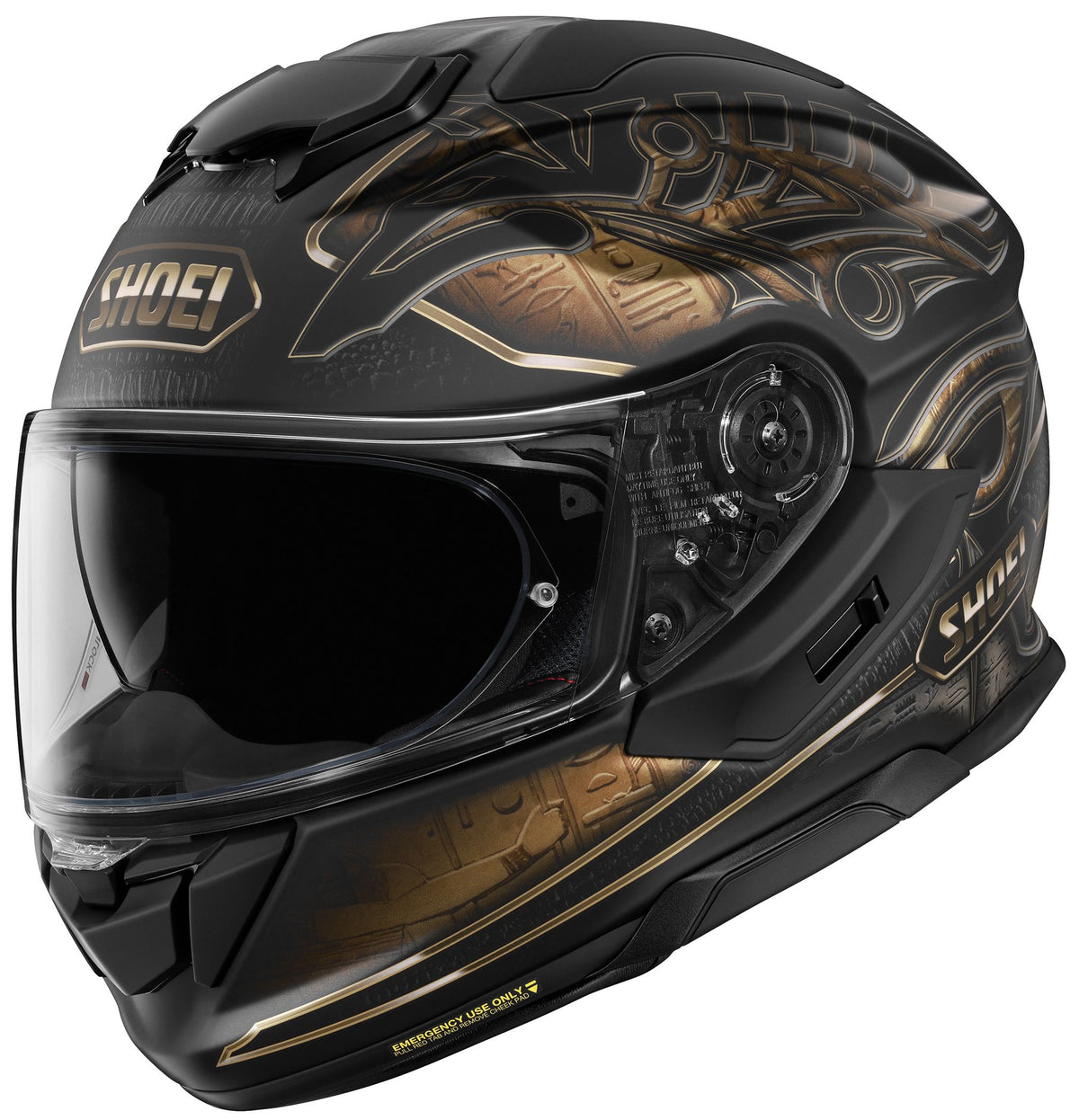 Shoei GT-Air 3 Nile Full-Face Motorcycle Helmet | CNS-1C Shield, QSV-2 Sun Visor & Defogger Ventilation