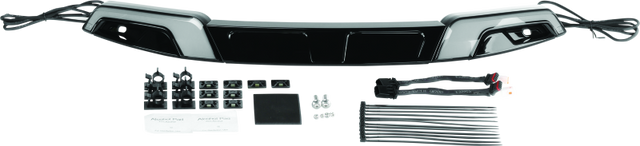 Kuryakyn Tracer Windshield Trim 14-Up FLH Models Black - Cycle City Outdoors
