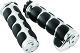 Kuryakyn Premium ISO Grips With Throttle Boss Dual Cable Chrome - Cycle City Outdoors