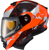 Exo At960 Cold Weather Helmet Topographic Hi Viz Org Md Elec