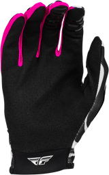 Lite Uncaged Gloves Black/White/Neon Pink Md - Cycle City Outdoors