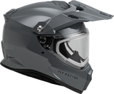 Trekker Cw Solid Helmet Elec Shld Grey 2x - Cycle City Outdoors