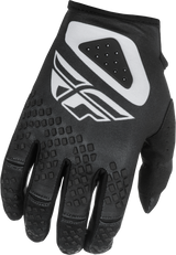Youth Kinetic Sym Gloves Black/White Yl - Cycle City Outdoors