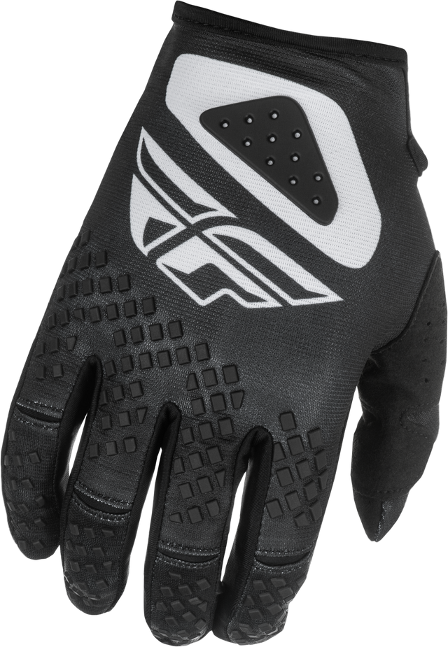 Youth Kinetic Sym Gloves Black/White Yl - Cycle City Outdoors