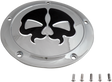 DRAG SPECIALTIES Split Skull Derby Cover - Chrome - Touring 78046