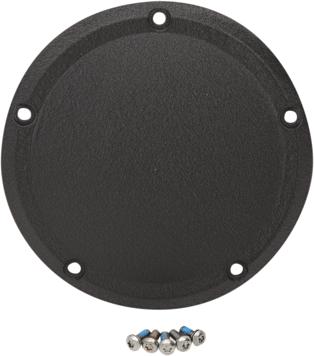 DRAG SPECIALTIES Derby Cover - Wrinkle Black - Touring/Trike D33-0110WB