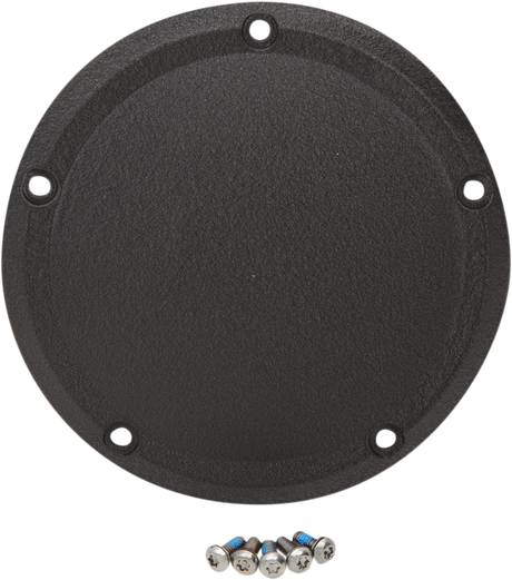 DRAG SPECIALTIES Derby Cover - Wrinkle Black - Touring/Trike D33-0110WB