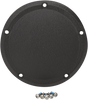 DRAG SPECIALTIES Derby Cover - Wrinkle Black - Touring/Trike D33-0110WB