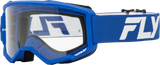Youth Focus Goggle Blue/White W/ Clear Lens - Cycle City Outdoors