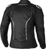 Ladies S1 Ce Jacket Black/White Leather Lg