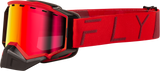 Zone Pro Snow Goggle Red W/ Red Mirror/Plrzd Smoke Lens - Cycle City Outdoors