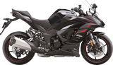 STOMPGRIP 55-10-0178B Tank Grips - Volcano - Black - Kawasaki - Ninja '20-'24 | Street