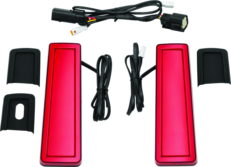 Kuryakyn Tracer Filler Panel Lights Red Lens - Cycle City Outdoors