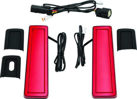 Kuryakyn Tracer Filler Panel Lights Red Lens - Cycle City Outdoors