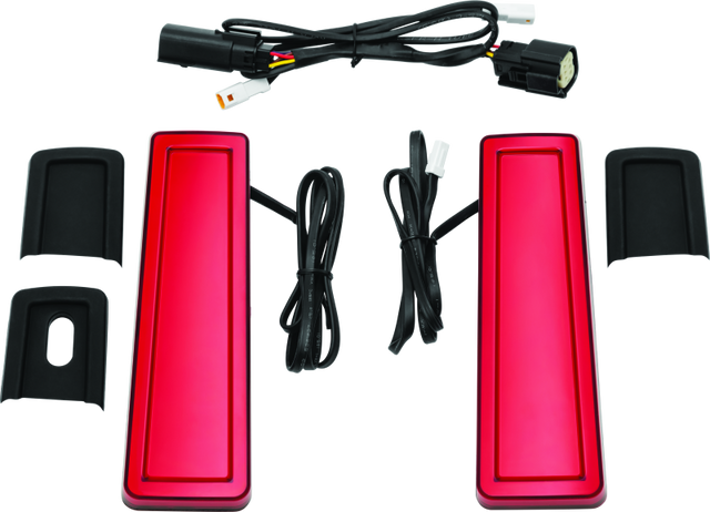 Kuryakyn Tracer Filler Panel Lights Red Lens - Cycle City Outdoors