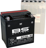 BS Battery BIX30L-BS AGM Powersports Battery | 12V 30Ah 400 CCA | Acid Pack Included