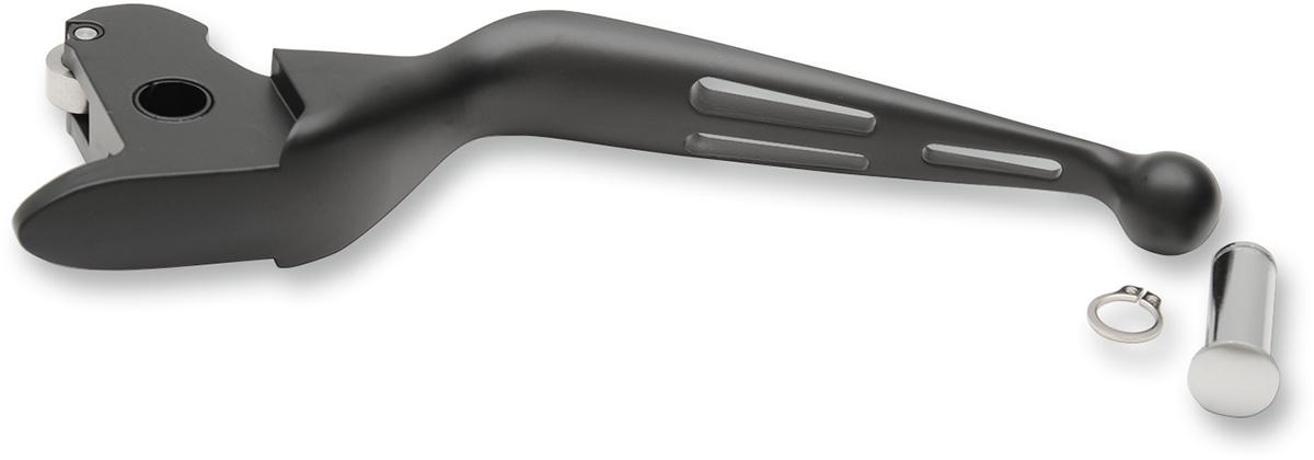 DRAG SPECIALTIES 0613-0943 Slotted Wide Blade Replacement Clutch Lever - Black | Street