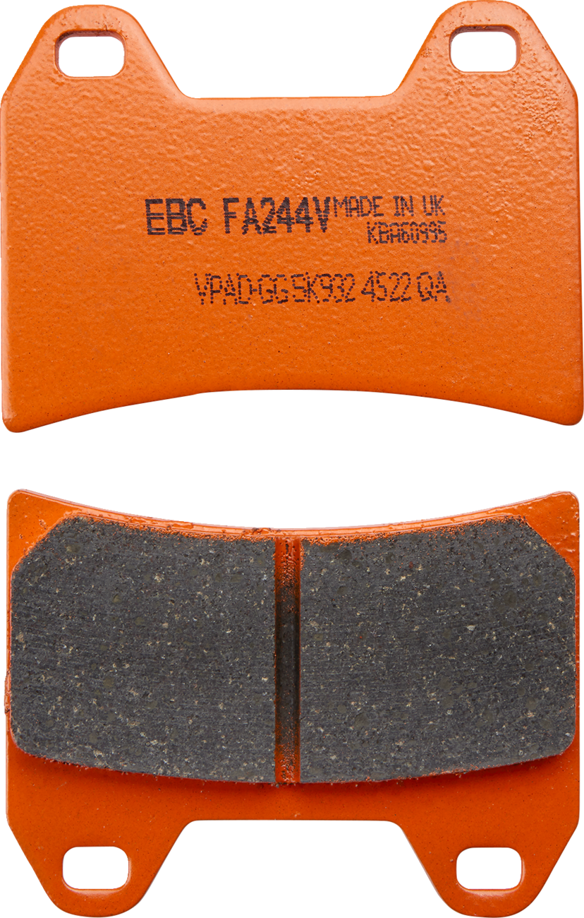 EBC FA-V Series Semi-sintered Front Brake Pads - FA244V (Ducati / Moto Guzzi / Benelli / KTM / BMW / Victory 1989–2024)