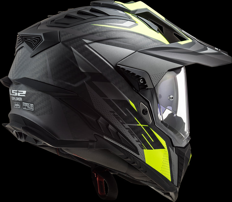 LS2 - Explorer C Focus Adventure Motorcycle Helmet W/ SunShield