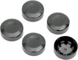 DRAG SPECIALTIES Rear Pulley Bolt Cover - Black D26-0152B