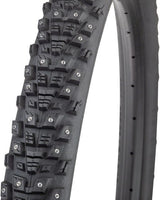 45NRTH Kahva Studded Winter Tire - 27.5x2.1 Black | 240 Concave Carbide Studs | 60 TPI Tubeless