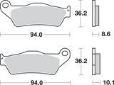 SBS Sintered Rear Brake Pads - 742LS (BMW R850R / R1200GS / R1200RT 1996–2026)