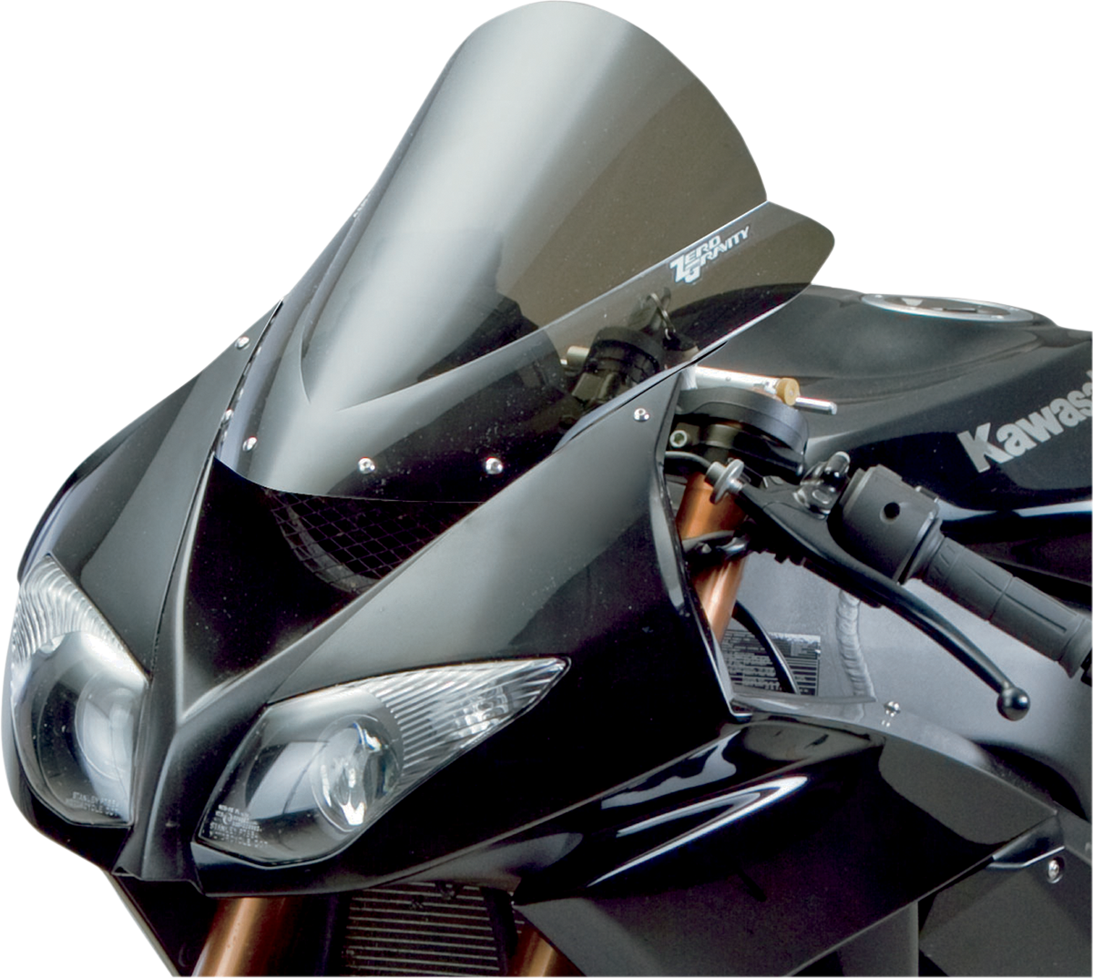 Zero Gravity 16-262-02 Double Bubble Windscreen - Light Smoke - ZX-10R | Street